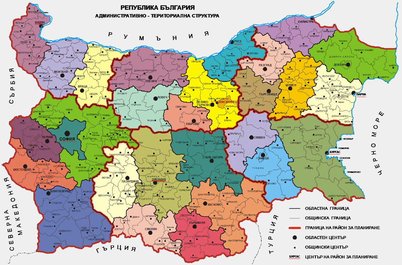 Карта на България